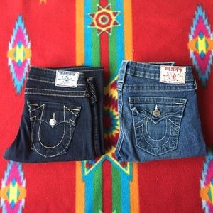 2 True Religion Billy Womens  Jeans (30/33)